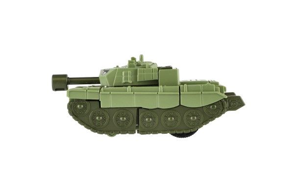 Transformer tank/robot plast 14cm na setrvačník 3 barvy