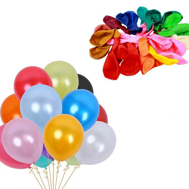 AG624A Nafukovací balónky 25 kusů mix pastelových barev