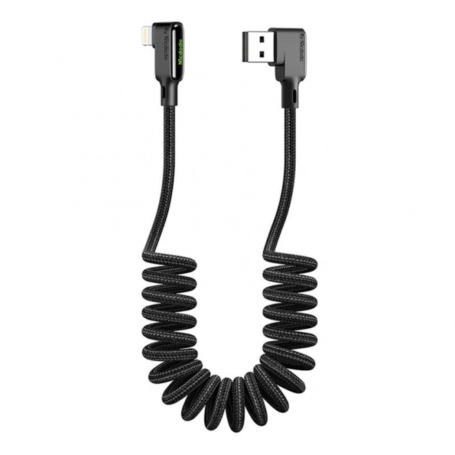 Kabel USB-Lightning, Mcdodo CA-7300, úhlový, 1,8 m (černý)