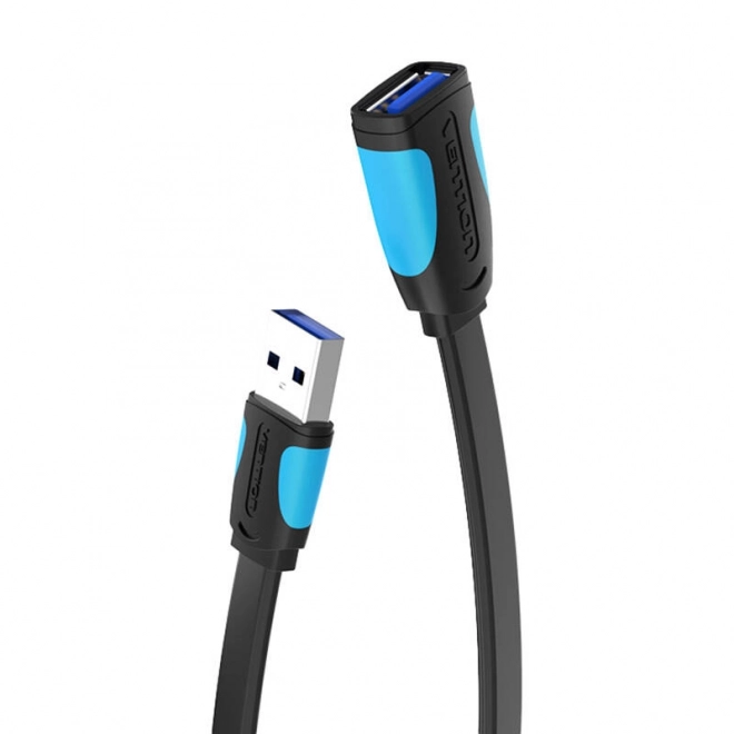 Plochý prodlužovač USB 3.0 Vention VAS-A13-B100 1m černý