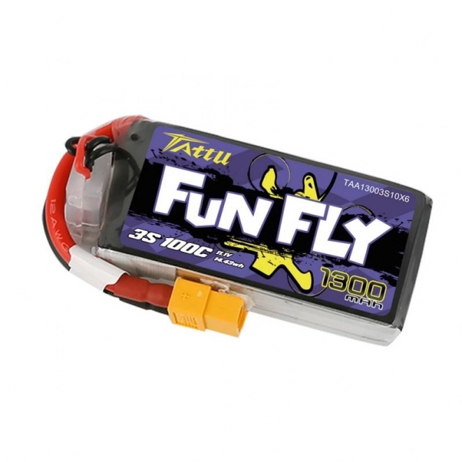 Baterie Tattu Funfly 1300mAh 11,1V 100C 3S1P