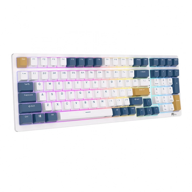 Mechanická klávesnice Royal Kludge RK98 RGB, červený spínač (modrý)