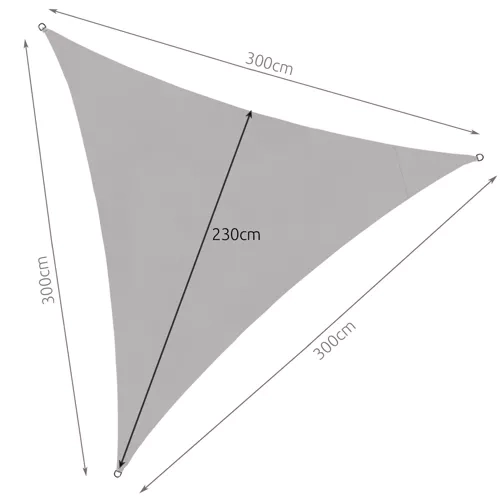 Sluneční plachta 3x3x3m Gardlov