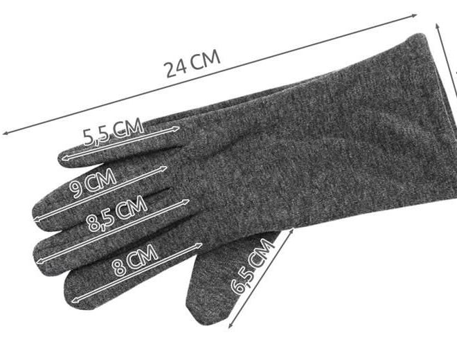 Hmatové rukavice R6412 - šedé