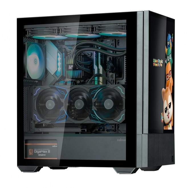 Case Z10DS Black ATX Mid Tower ARGB Fan