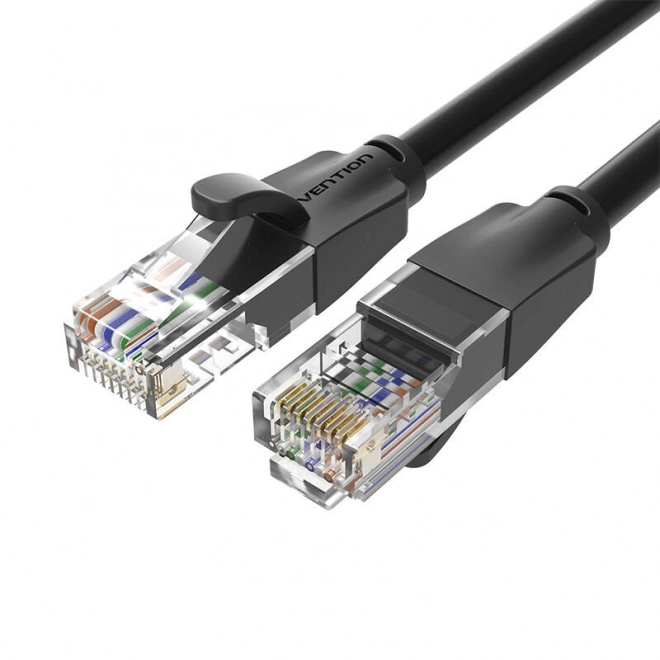 UTP CAT6 Vention IBEBS RJ45 Ethernetový kabel 1000Mbps 25m černý