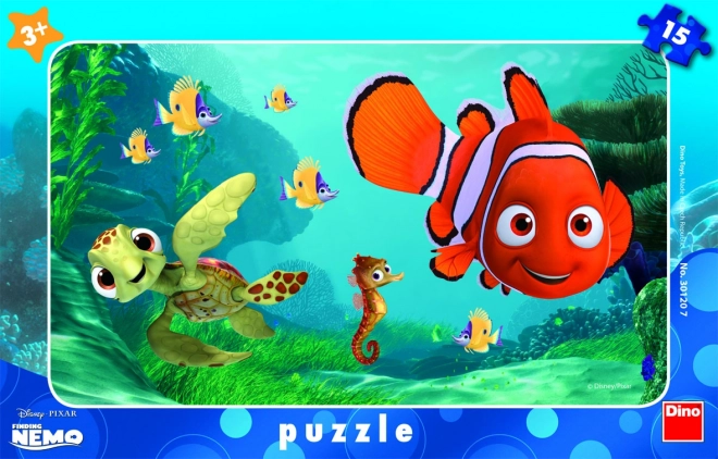 Puzzle Nemo a želva s 15 dílky