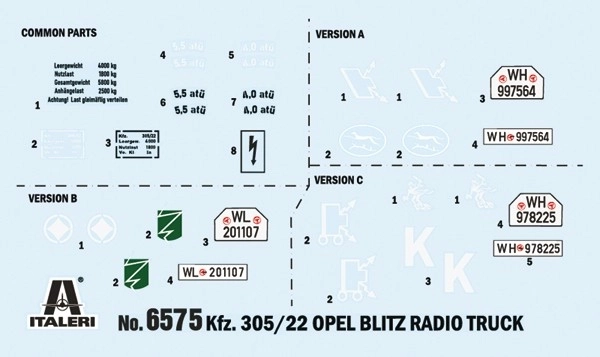 Plastikový model Opel Blitz Radio Truck