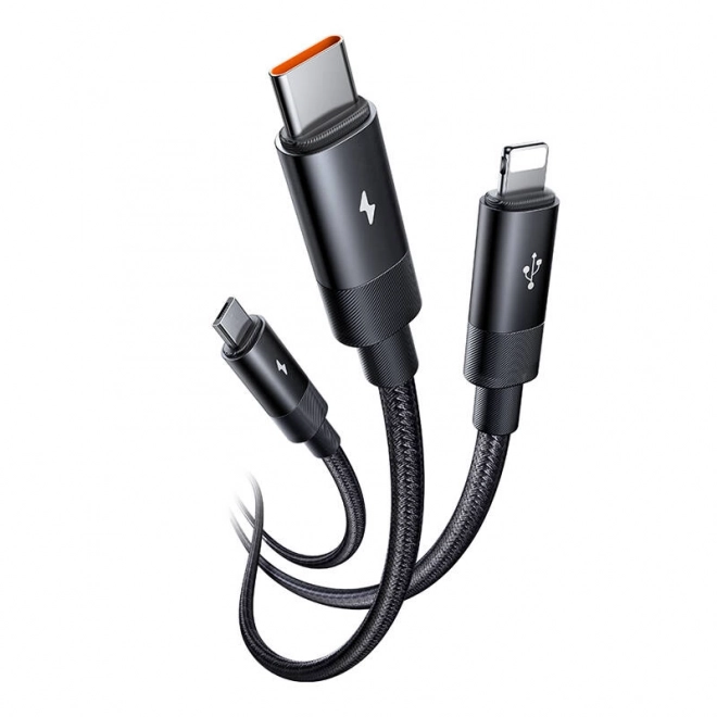 Kabel 3v1 USB na USB-C / Lightning / Micro USB, Mcdodo CA-5790, 3,5 A, 1,2 m (černý)