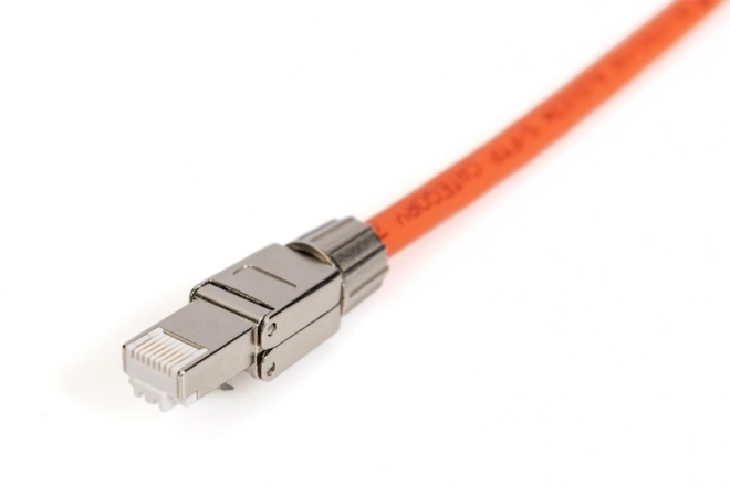 Modulární konektor RJ45 cat.6A, PoE++, 10GbE, STP, stíněný, bez nářadí, šroubovací, kovový, AWG 26-22, délka 50 mm