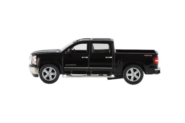 Auto Kinsmart Chevrolet 2014 Silverado kov/plast 13cm 4 barvy na zpětné natažení 12ks v boxu