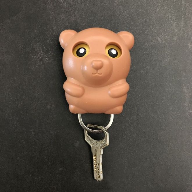 Věšák na klíče - hnědý medvěd