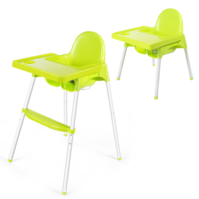 Kojicí židle, nastavitelná - zelená