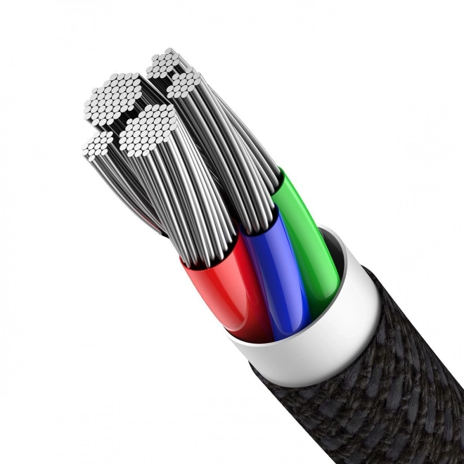 Baseus High Density Braided Cable Type-C to Lightning, PD, 20W, 1m (černý)