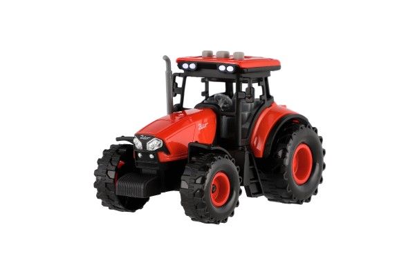 Červený traktor Zetor s valníkem se zvukovými a světelnými efekty - 36 cm