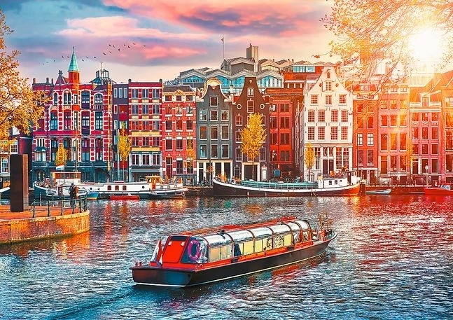 Puzzle 500 prvků Amsterdam Nizozemsko