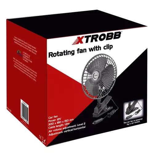 Rotační ventilátor s klipem Xtrobb 23194