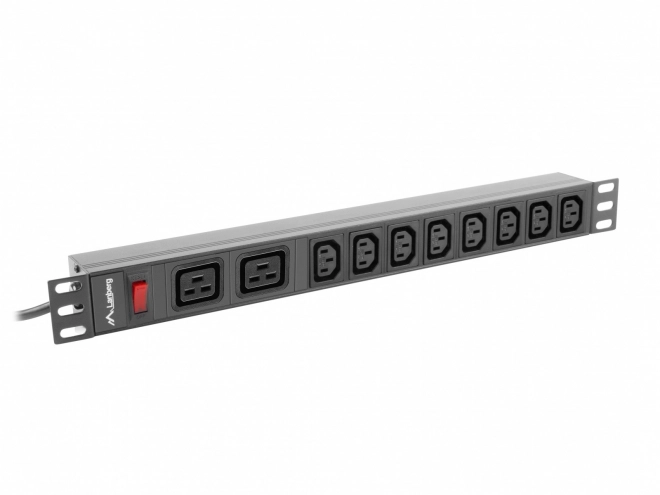 Rack PDU 19 palců 1U 16A 2x C19 8X IEC C13 černá C20 napájecí lišta