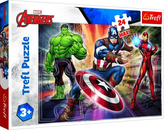 Puzzle 24 Maxi elementů Ve světě Avengers