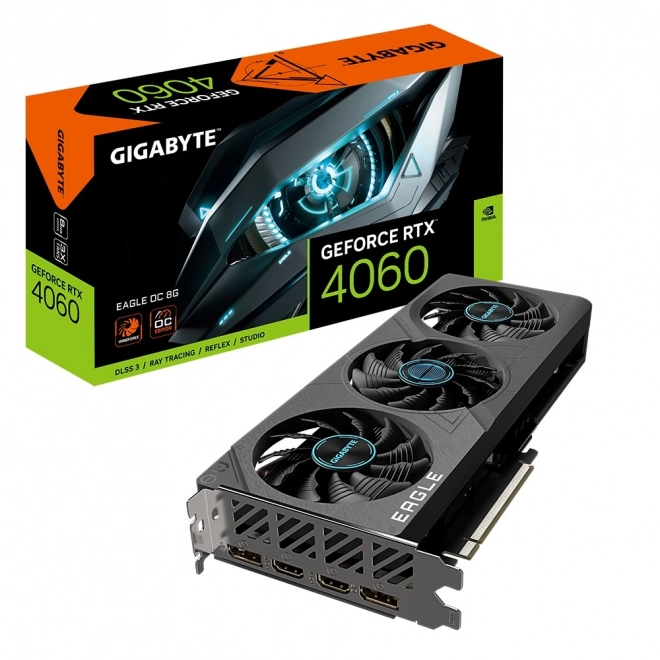 Grafická karta GeForce RTX 4060 EAGLE OC 8G GDDR6 128bit 2DP/2HDMI