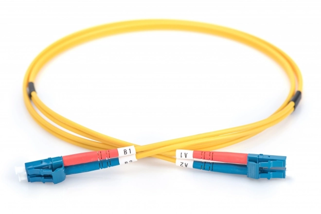 FO Singlemode 09/125 OS2 LC-LC duplexní patchcord 2m žlutý