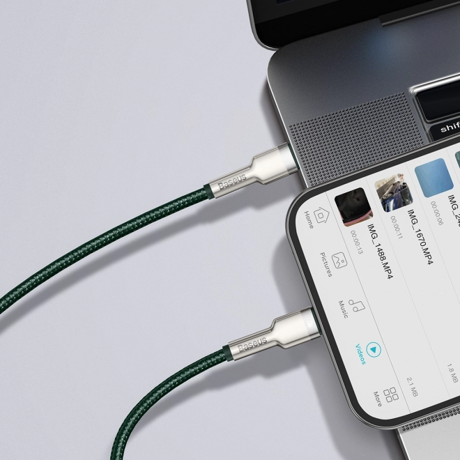 Kabel Baseus USB-C pro Lightning 2 m (zelený)