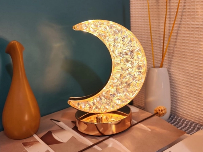 Stolní lampa Moon Crystal Led Rgb Usb