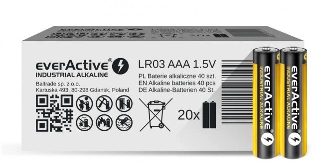 Baterie EverActive Industrial Alkaline LR03 AAA