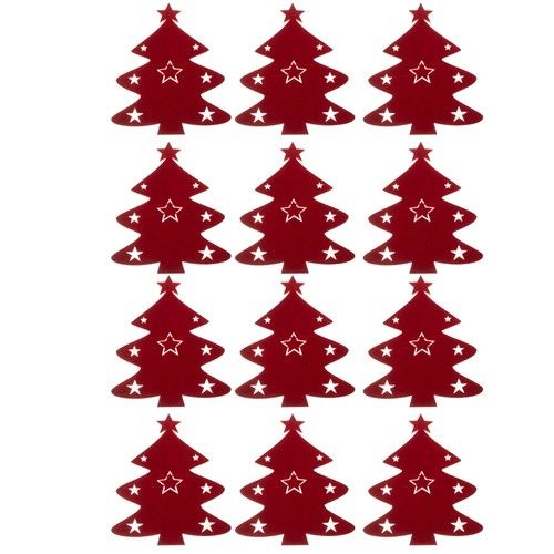 Příborové pouzdro - vánoční stromky 12ks. Ruhhy 22304