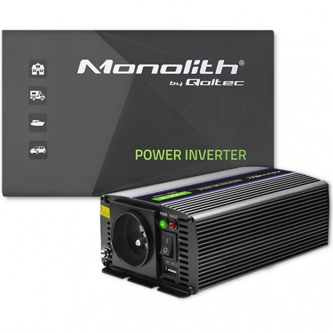 Měnič napětí Monolith 1200 MS Wave | 12V na 230V | 600/1200W | USB