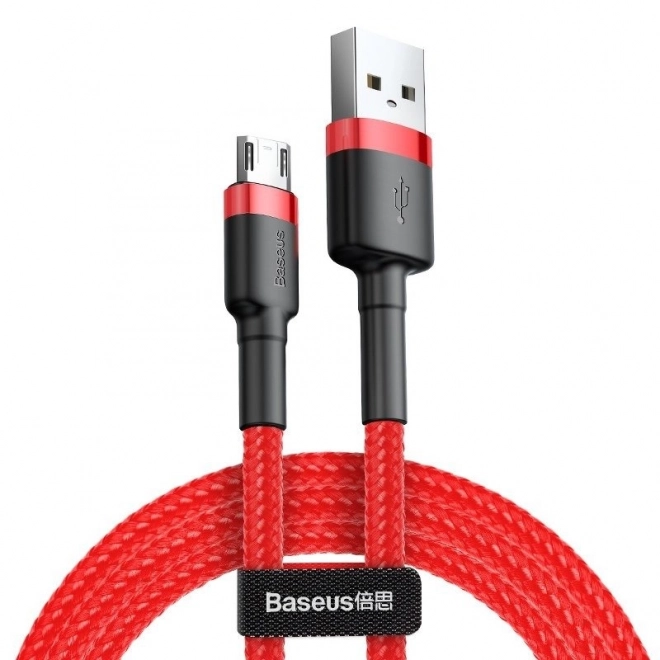 Datový kabel Micro USB Baseus Cafule 1,5A 2m (červená)