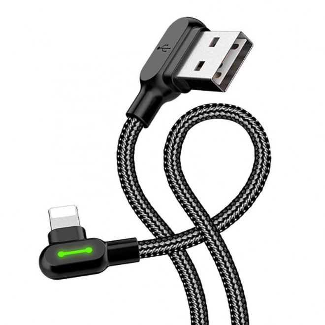 Kabel USB-Lightning, Mcdodo CA-4673, úhlový, 1,8 m (černý)