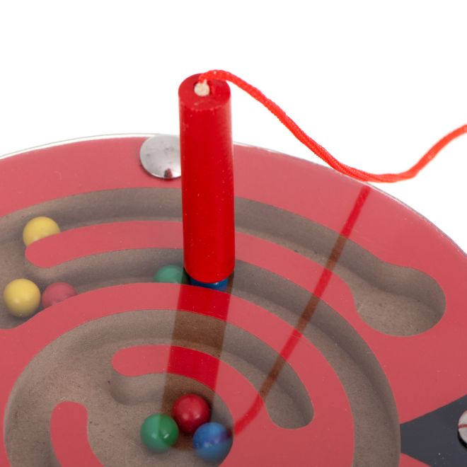 Magnetické bludiště s kuličkami ve tvaru berušky