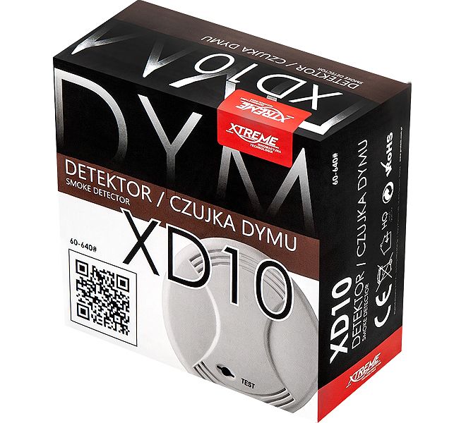 Detektor kouře XD10 - 9V