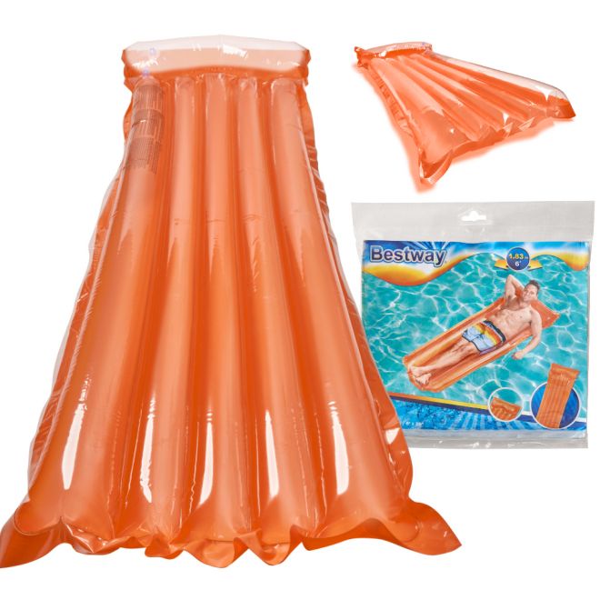 BESTWAY 44013 Nafukovací plavecká matrace oranžová