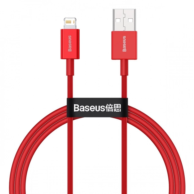 Kabel USB na iP 2,4A 1m (červený)