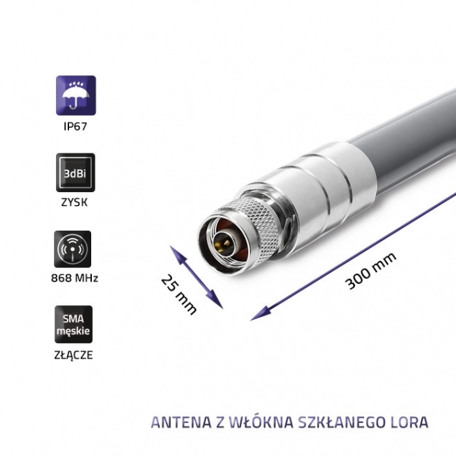 Anténa LoRa | 3dBi | Externí