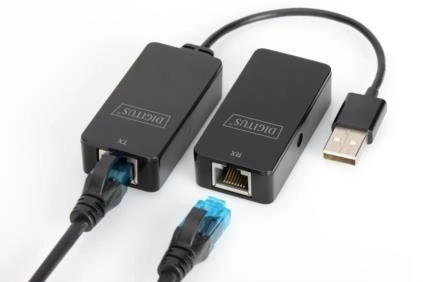 Vysokorychlostní prodlužovač/rozšiřovač USB 2.0 přes UTP Cat.5e/6, až 50 m