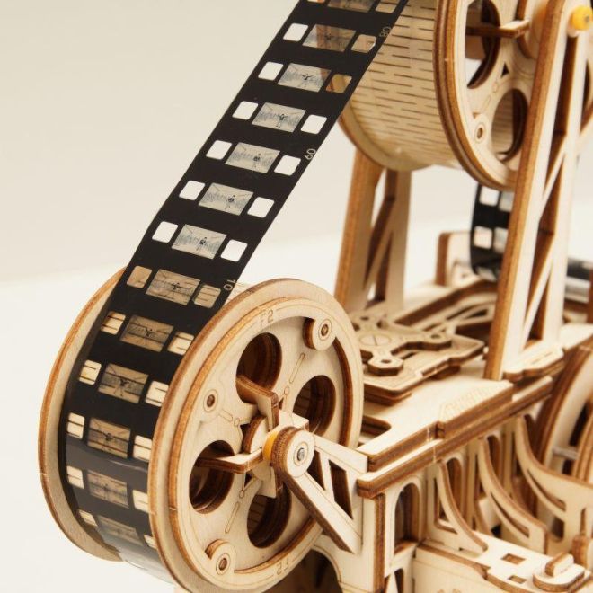 RoboTime 3D dřevěné mechanické puzzle Filmový projektor