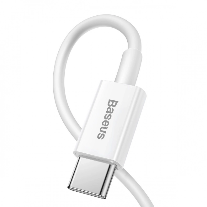 Kabel USB-C na Lightning řady Baseus Superior, 20W, PD, 1m (bílý)