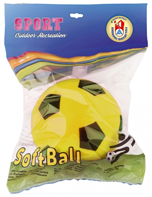 Androni Soft míč - průměr 12 cm, žlutý