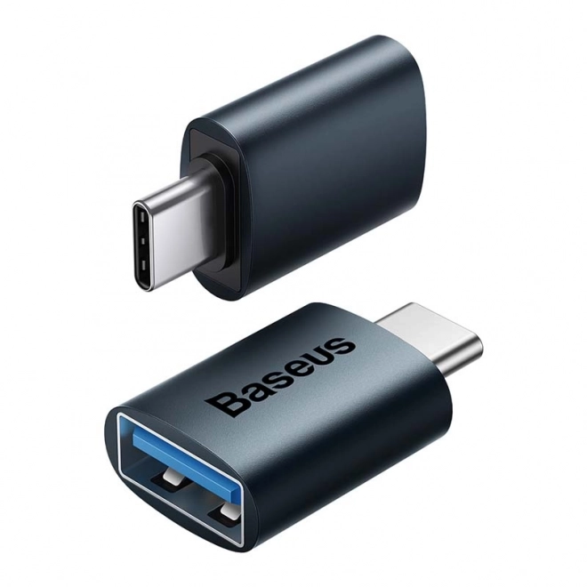 Baseus Ingenuity adaptér USB-C na USB-A OTG (modrý)