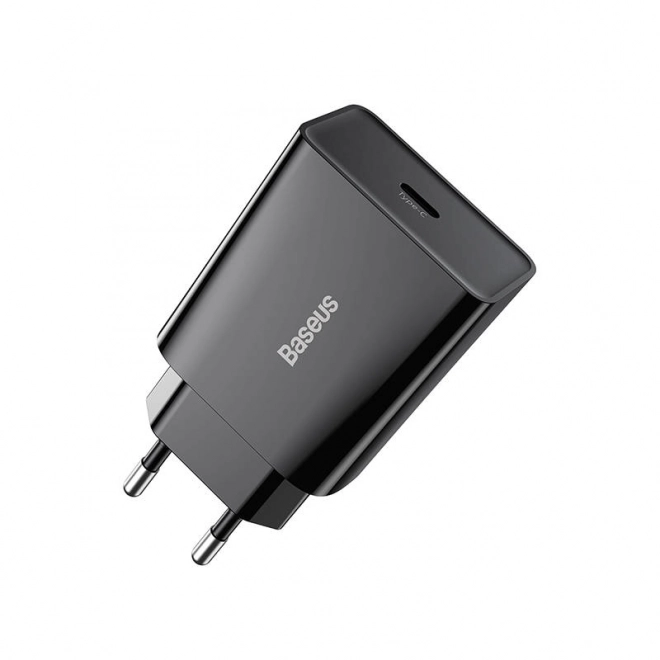 Baseus Speed Mini Quick Charger, USB-C, PD, 3A, 20W (černá)