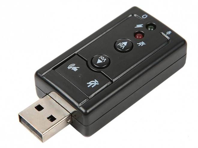 Usb zvuková karta s mikrofonním konektorem