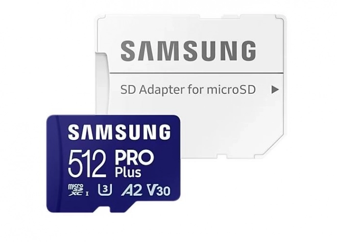 Paměťová karta Samsung Pro Plus microSDXC 512GB 180/130 MB/s UHS-I U3