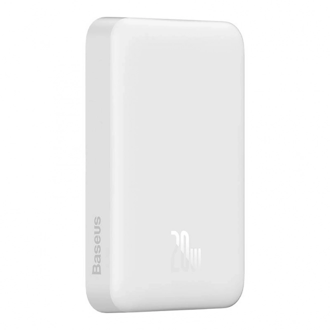 Powerbanka Baseus Magnetic, 10000mAh, USB-C 20W (bílá)