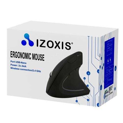 Bezdrátová vertikální myš Izoxis 21799