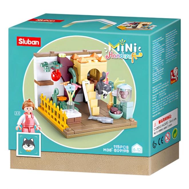 Sluban Mini Handcraft M38-B0919B Domeček pro kočku