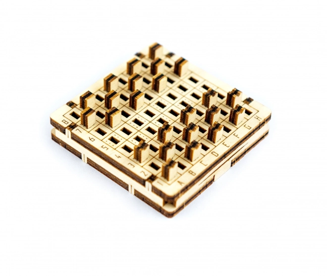 Dřevěné 3D puzzle - Dřevěná dáma