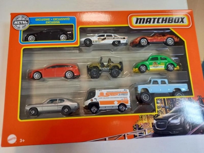 Auta Matchbox 9-Pack